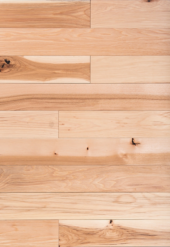 Hickory 90 platt fast trägolv Hickory 90 platt fast trägolv